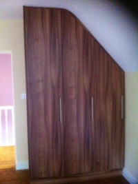 Fitted angled wardrobes