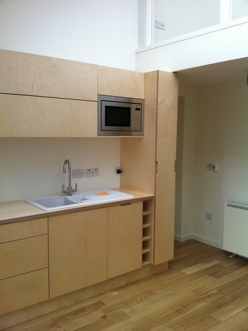 Natural birch plywood kitchen by Barrettkitchens,milford,Co Donegal