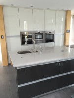 Gloss white modern kitchen