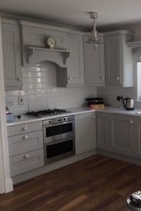 Light grey painted kitchen